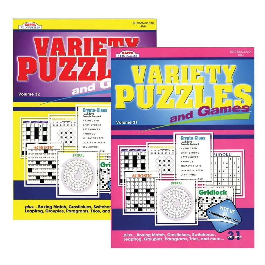 12-Pack: 98 Pages Kappa Variety Puzzles & Games Book