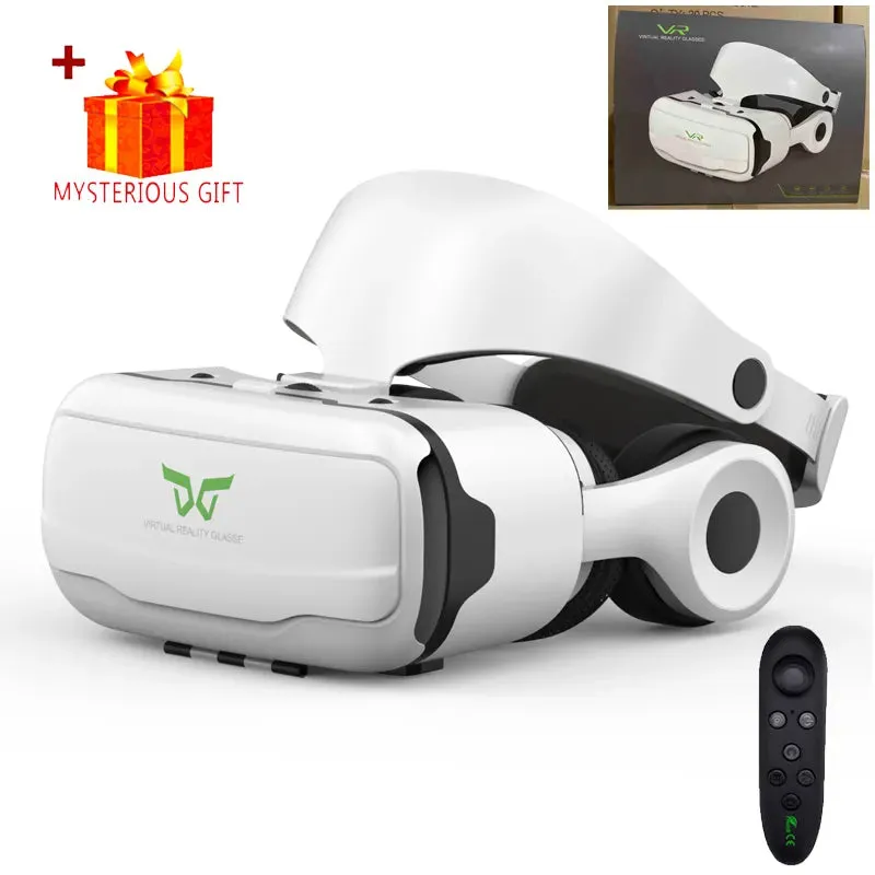 3D Headset Helmet For Smartphone With Real Goggles