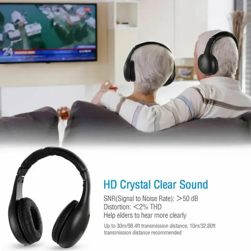 5-in-1 Wireless Headset for TV DVD PC