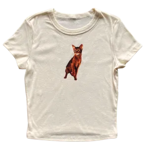 Abyssinian Cat v2 Women's Baby Rib