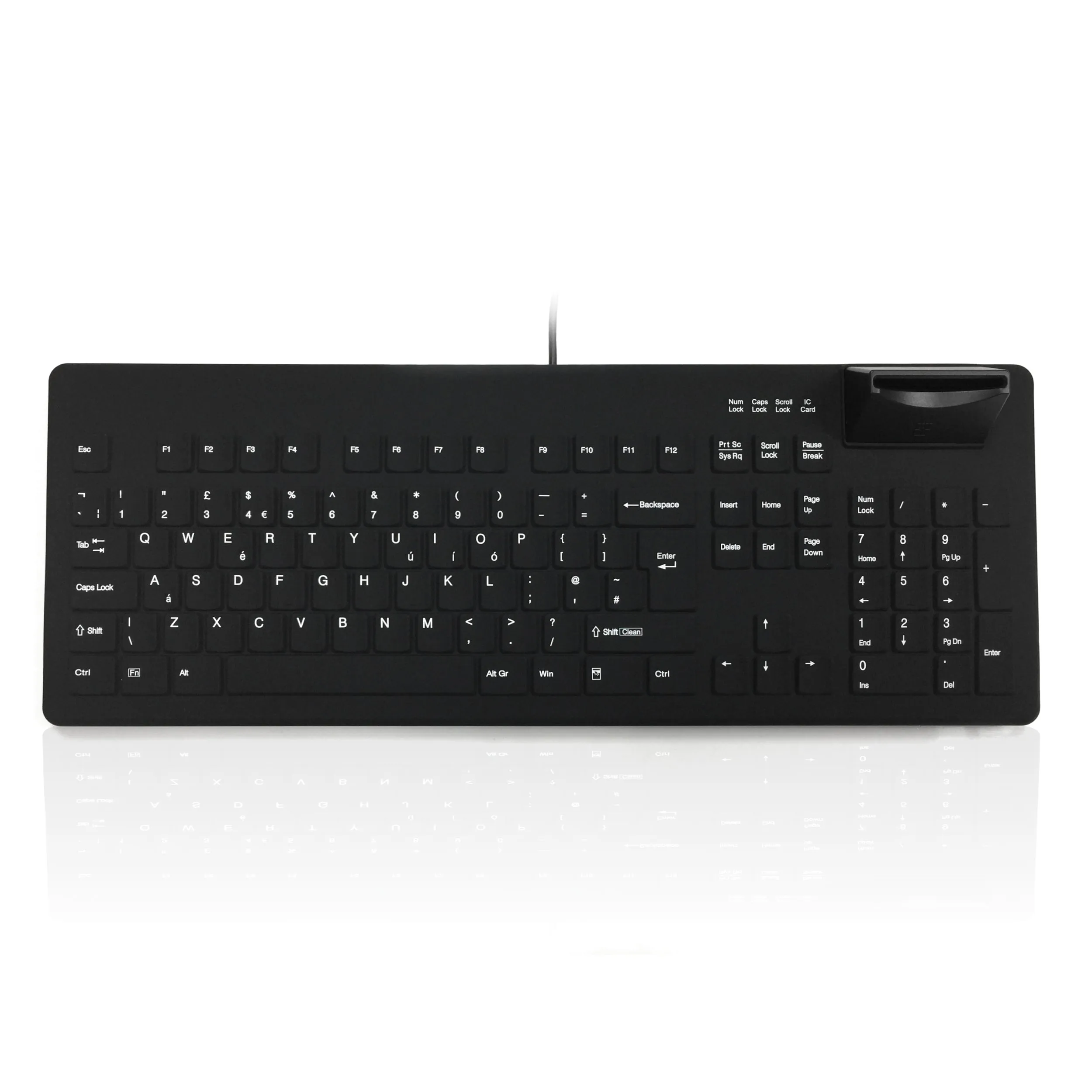 Accuratus KYB500-AC104SU Fully sealed keyboard with integrated GemCore smart card Reader