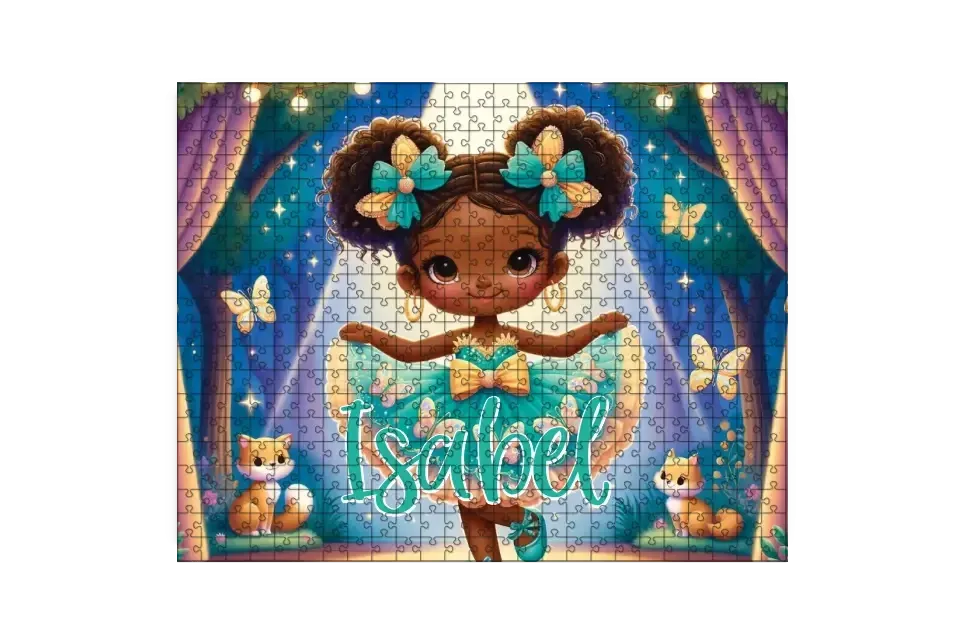 Afro Puff Cutie Personalized/Custom Puzzle