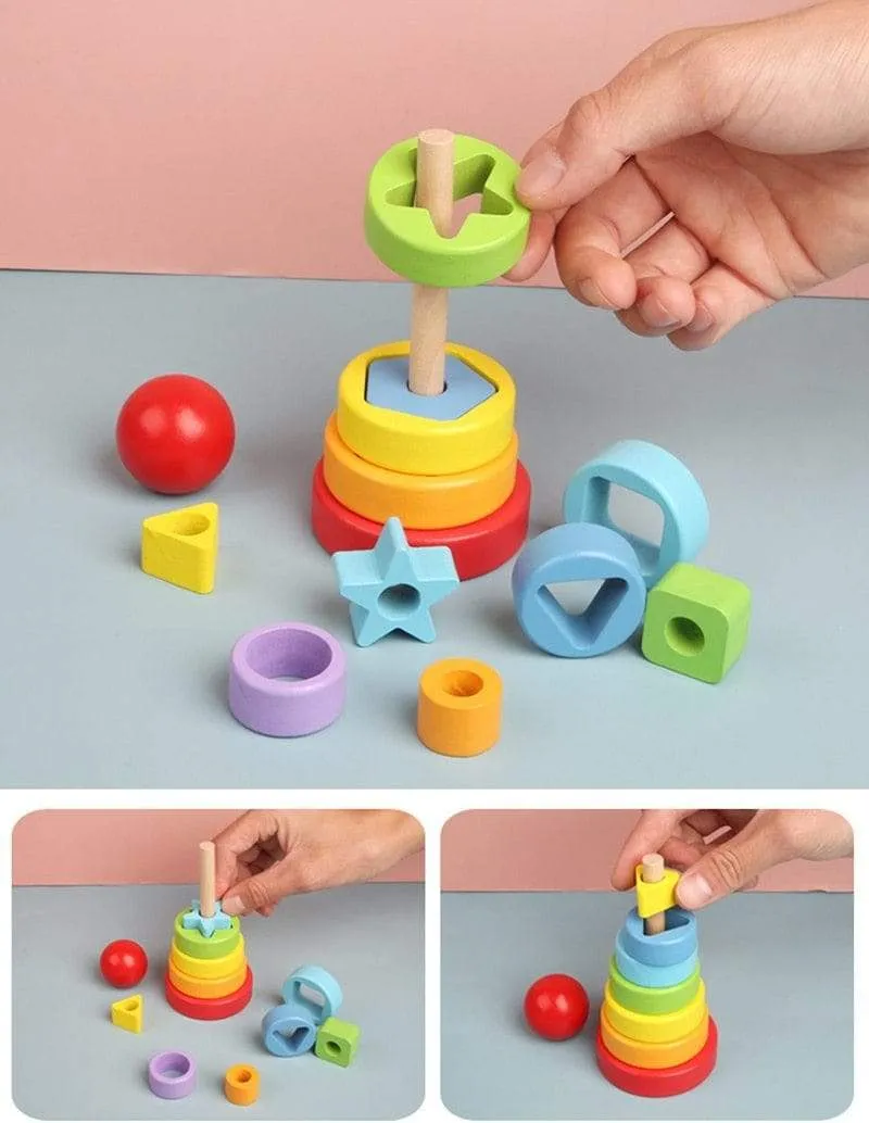 Baby Educational Toys Wooden Toys Montessori Early Learning Baby Birthday Christmas New Year Gift Toys for Children Kids