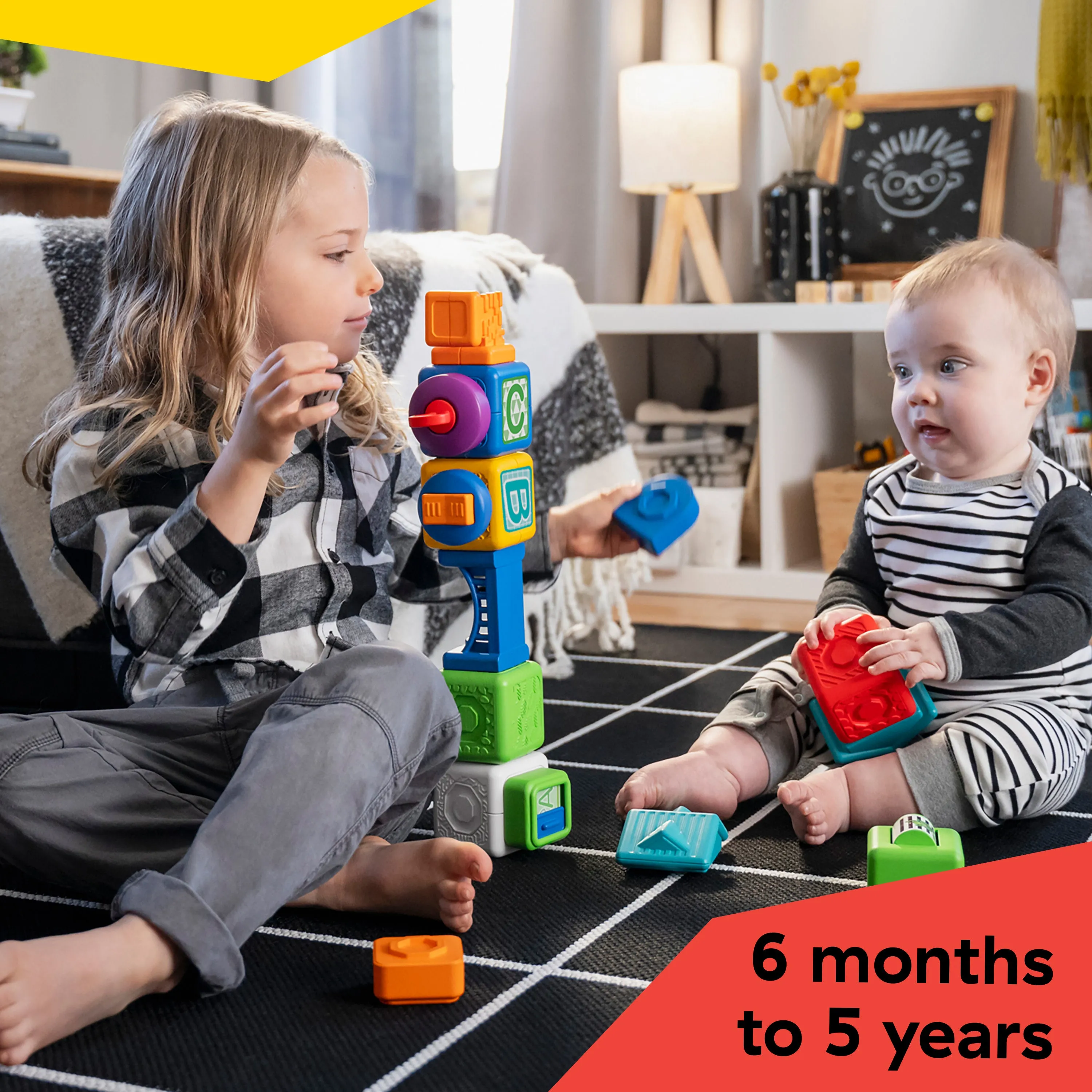 Baby Einstein Connectables 15-Piece Bridge & Learn Magnetic Activity Blocks