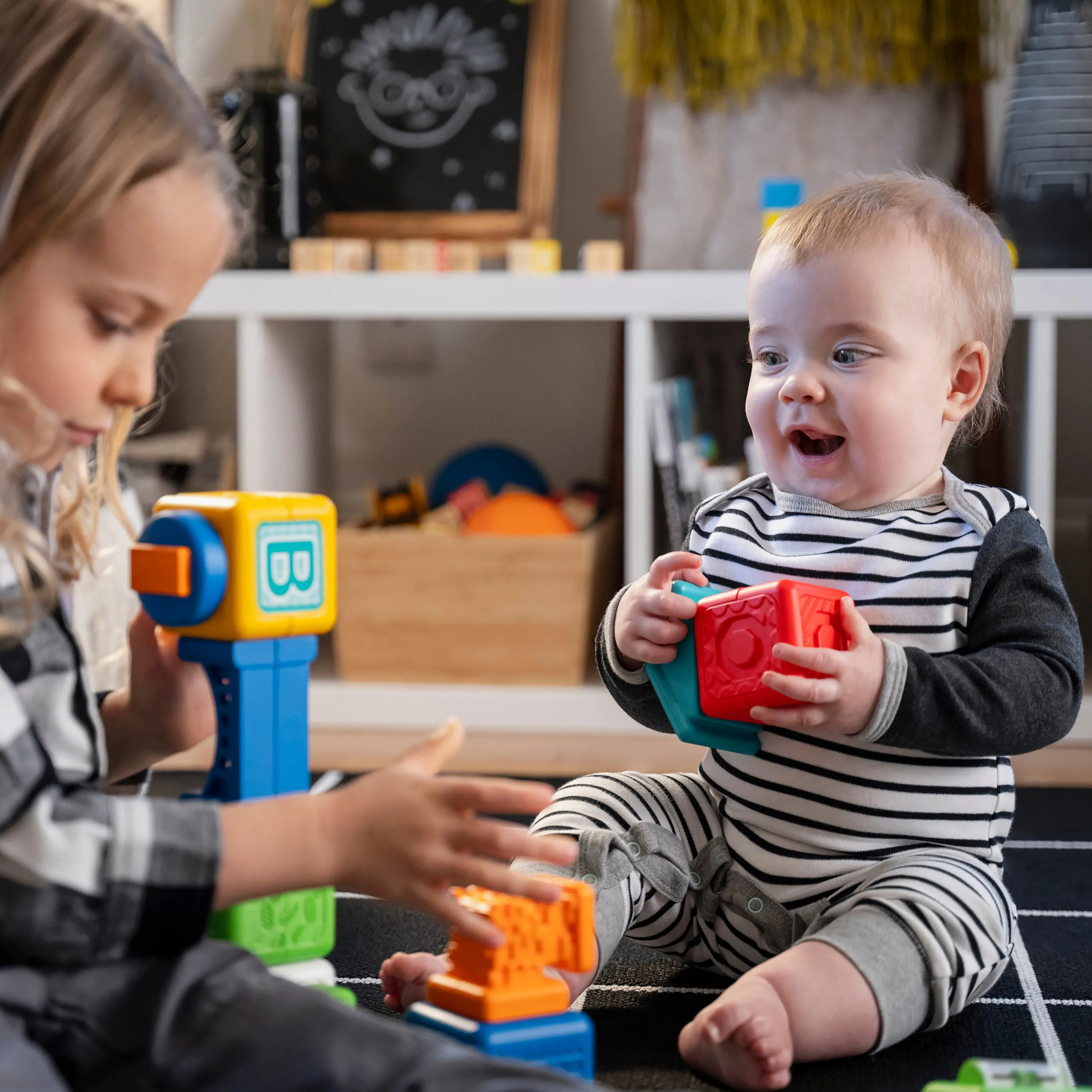 Baby Einstein Connectables 15-Piece Bridge & Learn Magnetic Activity Blocks