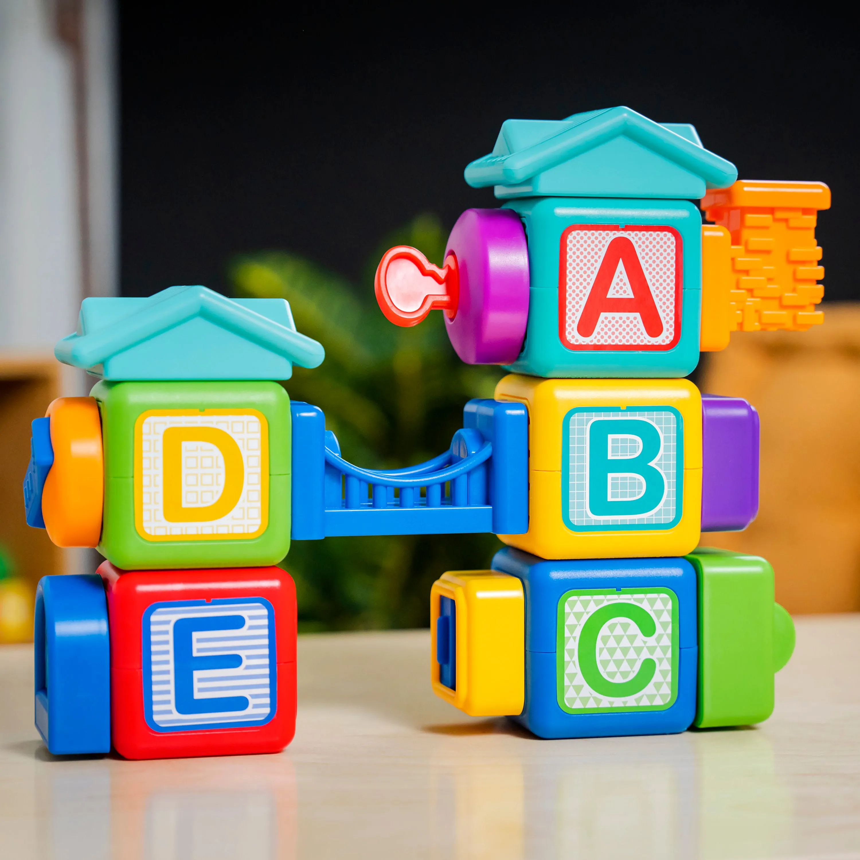 Baby Einstein Connectables 15-Piece Bridge & Learn Magnetic Activity Blocks