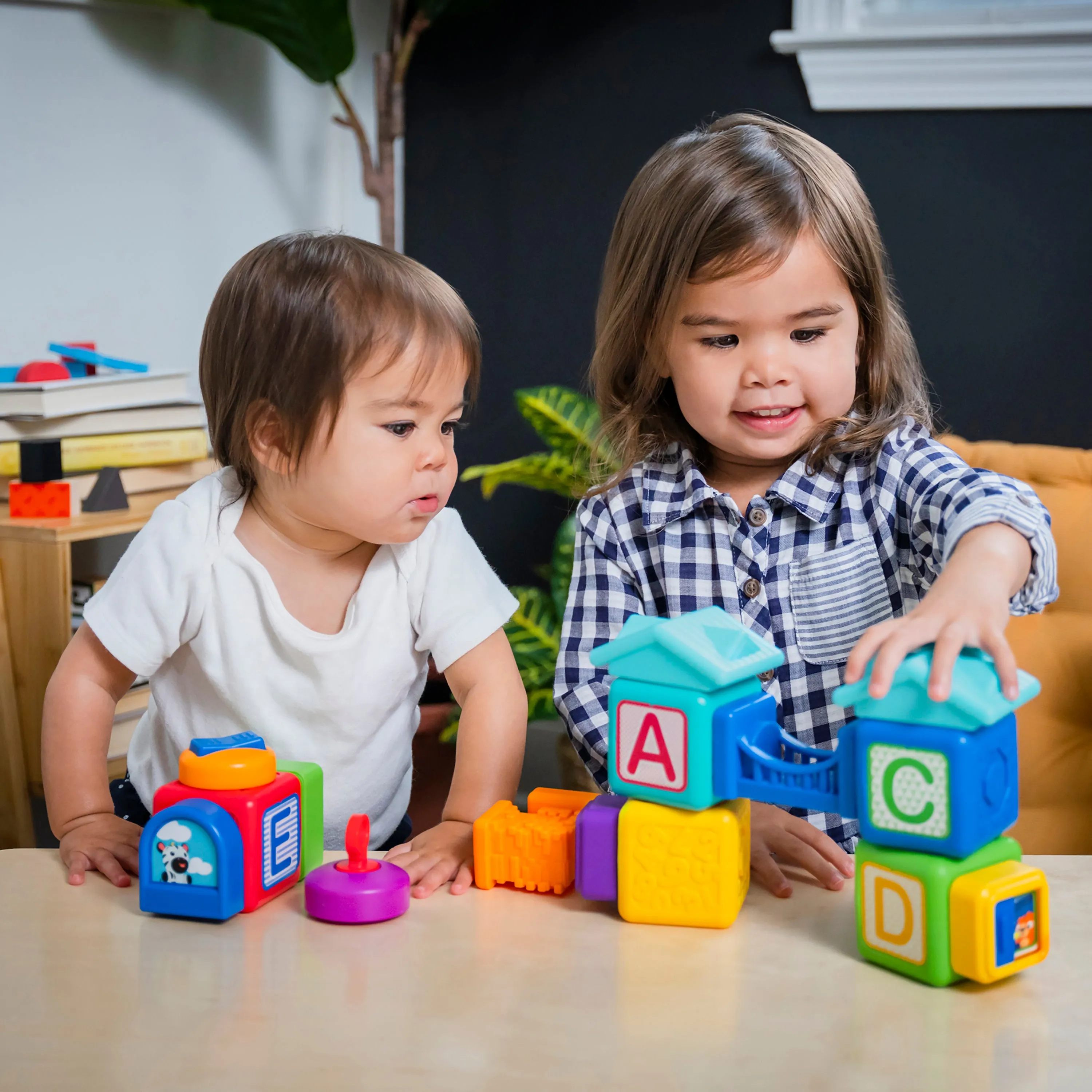 Baby Einstein Connectables 15-Piece Bridge & Learn Magnetic Activity Blocks