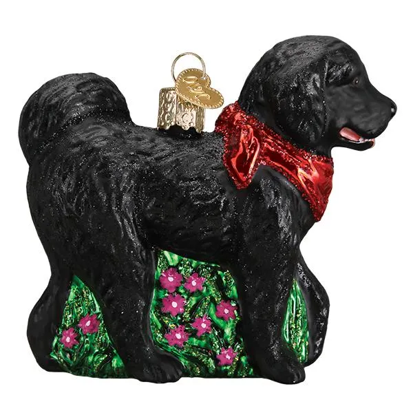 Black Doodle Dog Ornament