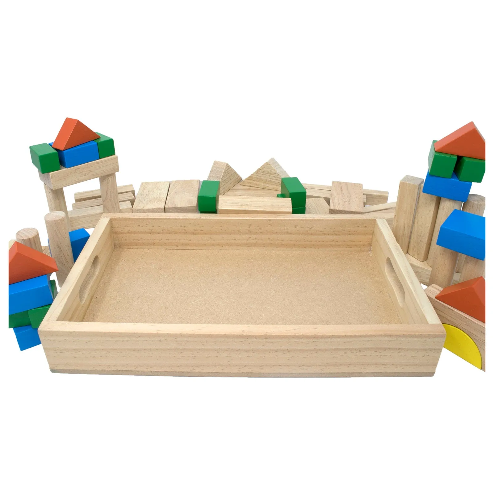 Building Blocks with Wooden Box (56 Pcs)