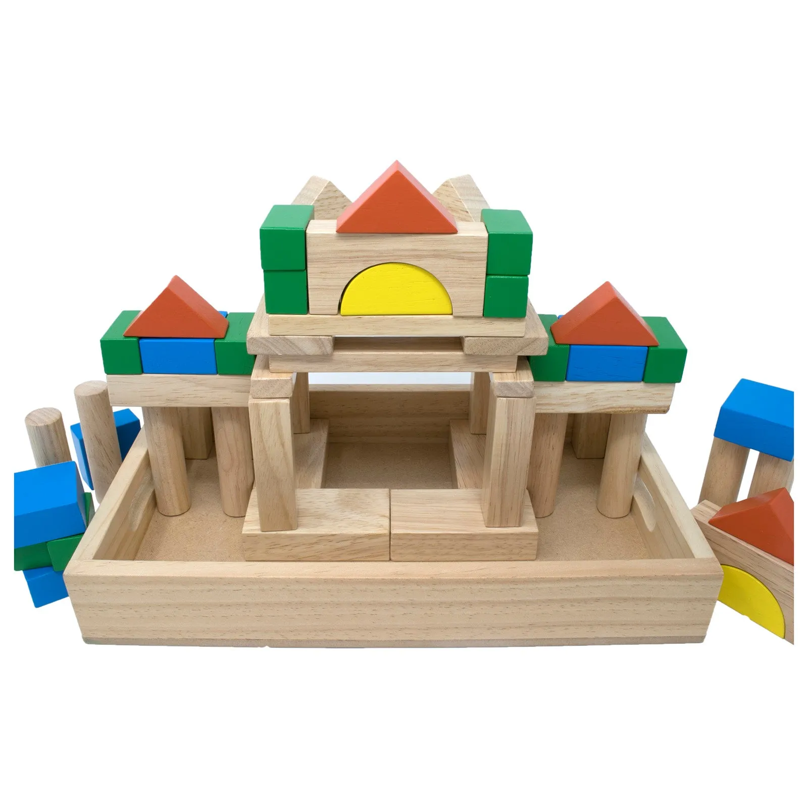 Building Blocks with Wooden Box (56 Pcs)