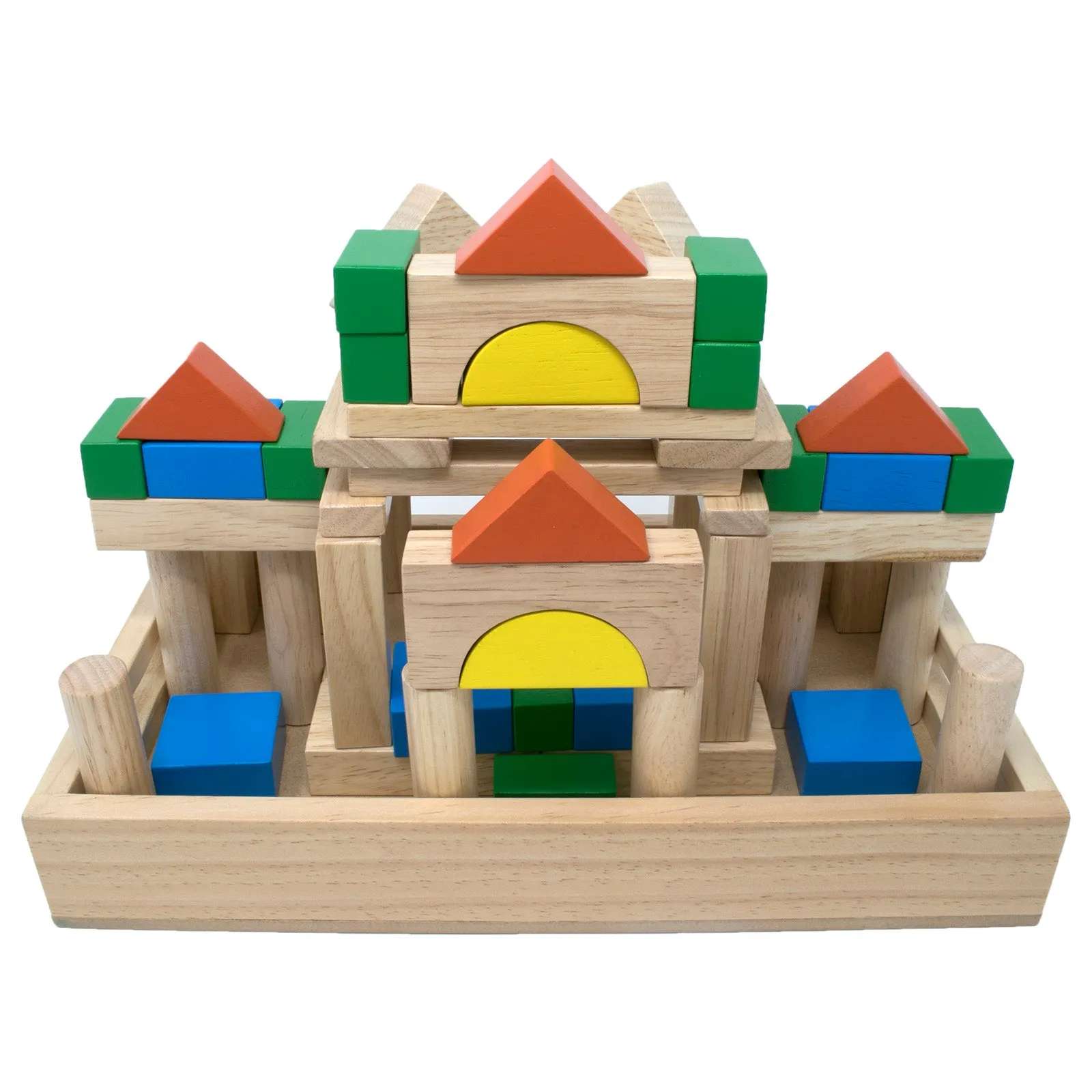 Building Blocks with Wooden Box (56 Pcs)