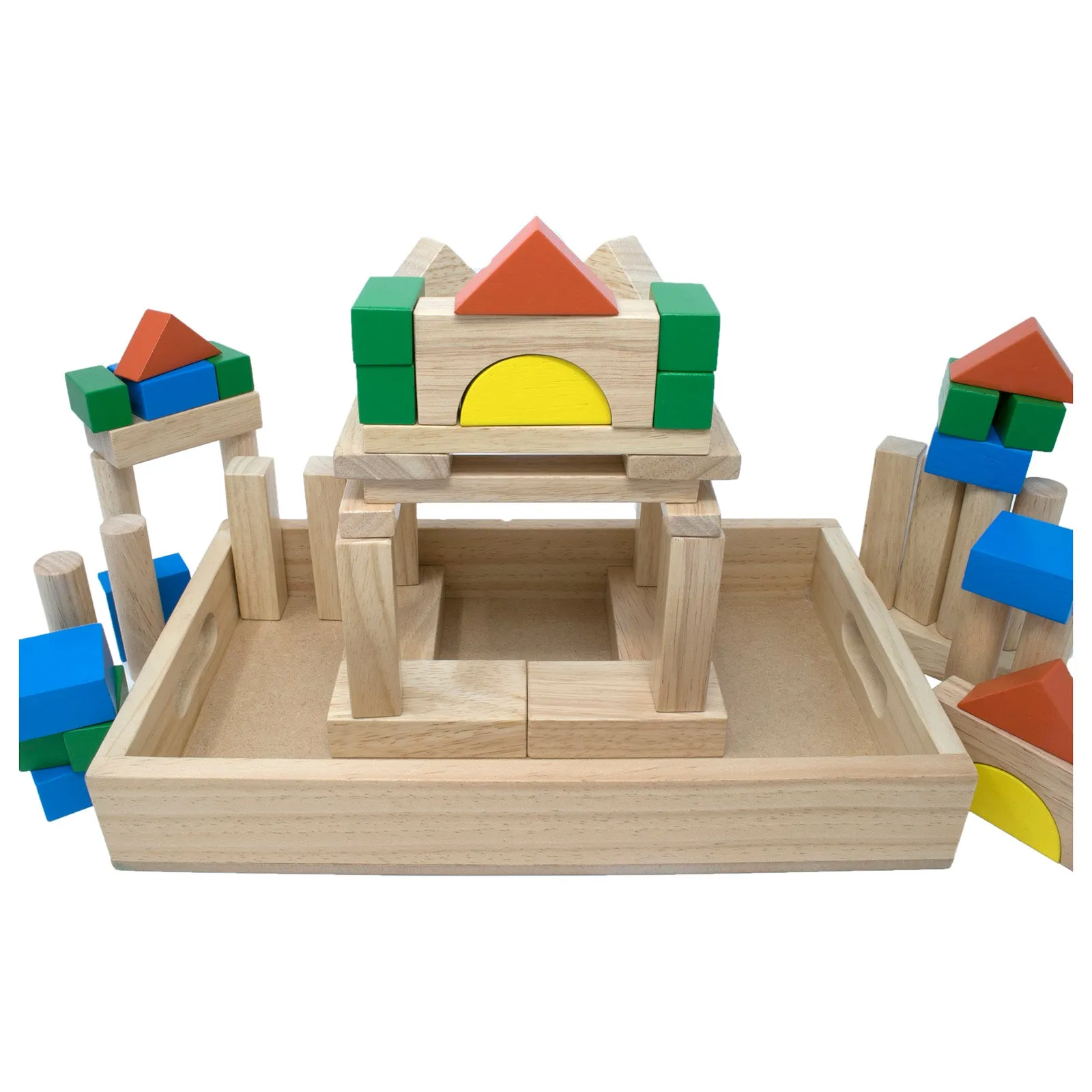 Building Blocks with Wooden Box (56 Pcs)