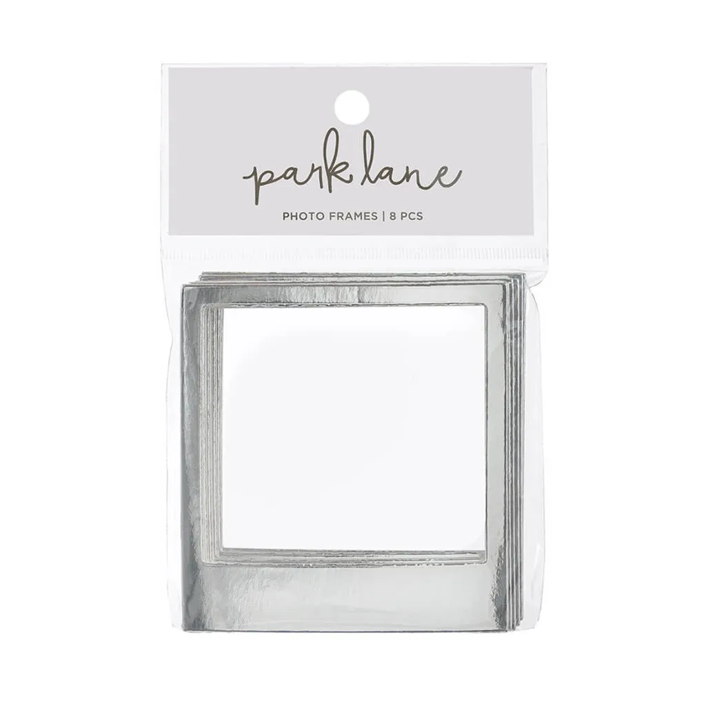 Cardstock Frames Silver Foil, 8pc