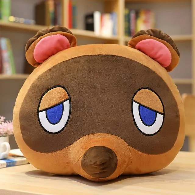 Cartoon Crossing Toys Plush Pillow Animal Crossing Cosplay Kawaii Soft Raccoon Blinder Cute Raccoon For Children Kids Toys Gift