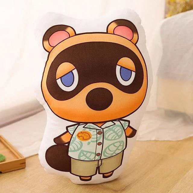 Cartoon Crossing Toys Plush Pillow Animal Crossing Cosplay Kawaii Soft Raccoon Blinder Cute Raccoon For Children Kids Toys Gift