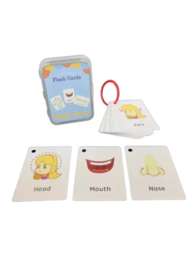 Children Learning Cards: Educational Flashcards for kids, Body Parts