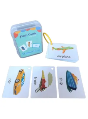 Children Learning Cards: Educational Flashcards for kids, Transportation