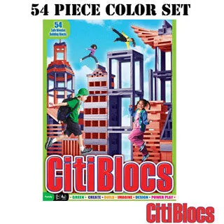 Citiblocs 54 pc Wooden Building Blocks COLOR