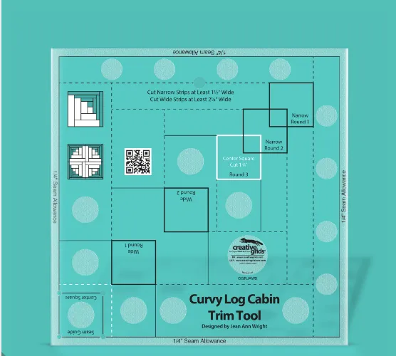 Creative Grids 8" Curvy Log Cabin Trim Tool