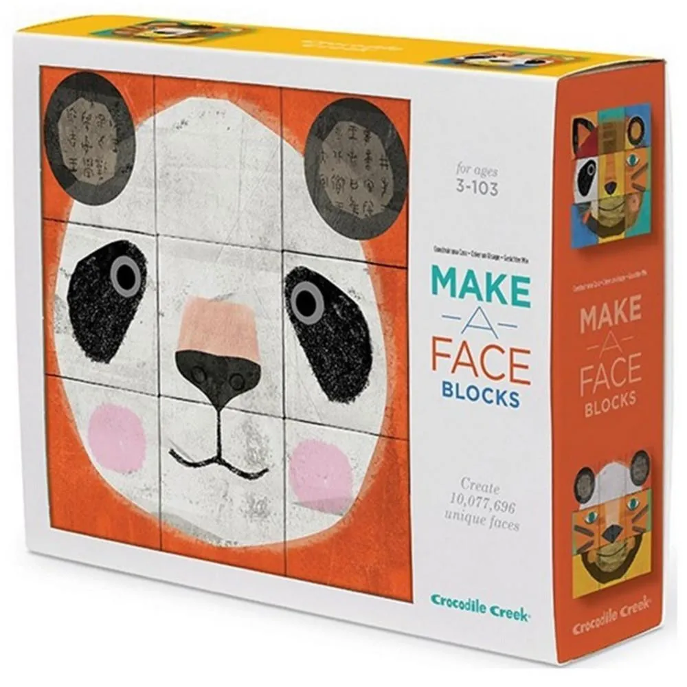 Crocodile Creek Puzzle Blocks Make-A-Face