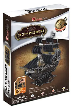 Cubic Fun 3D Puzzle The Queen Anne's Revenge Ship Small