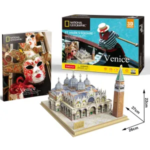 Cubic Fun National Geographic 3D Puzzle St Marks Square Venice