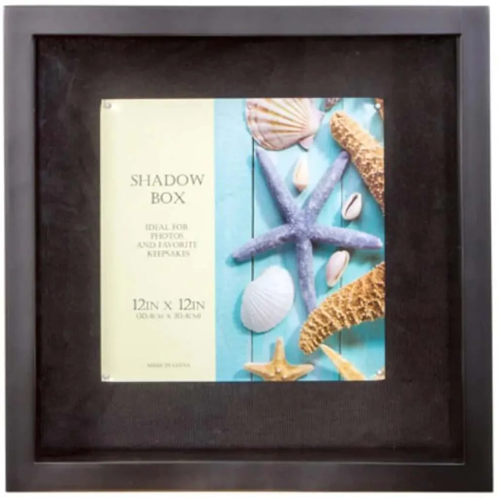 Deep Shadow Box Black 12 x 12 inches