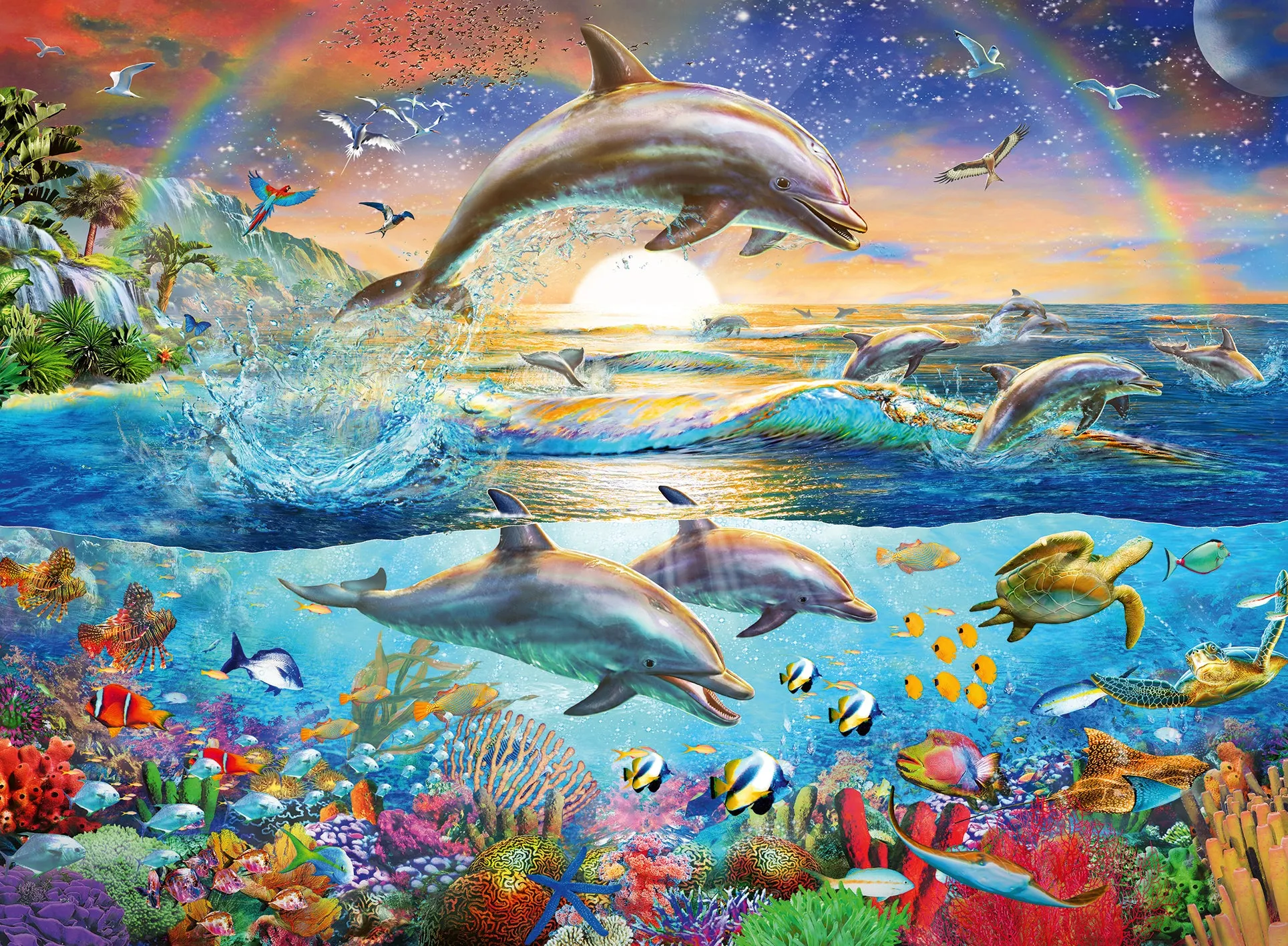 Dolphin Paradise - 300pc Puzzle