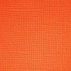 Doodlebug Textured Cardstock 12"X12" - Pumpkin