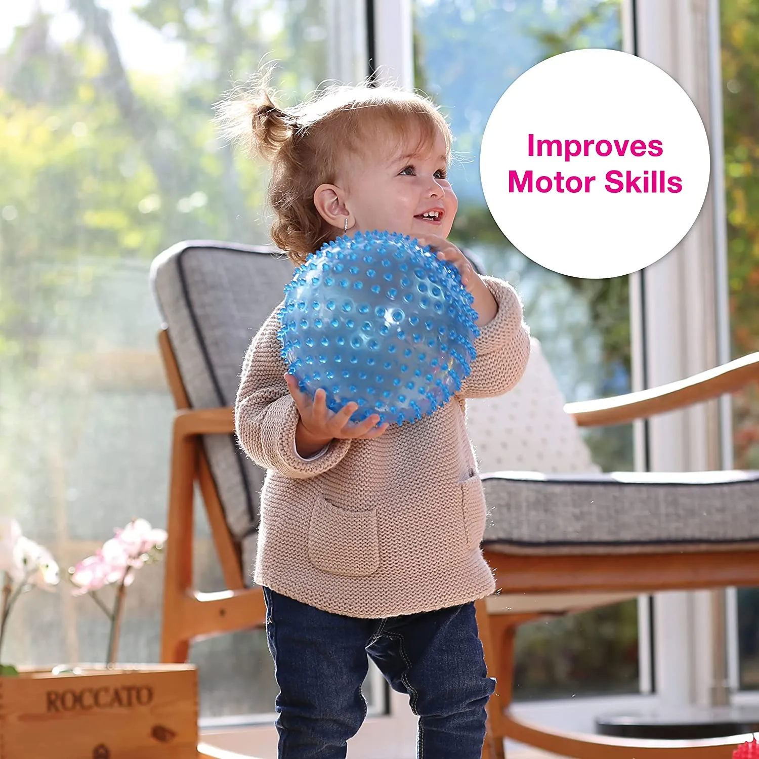 Edushape Sensory See-Me Ball, 7in