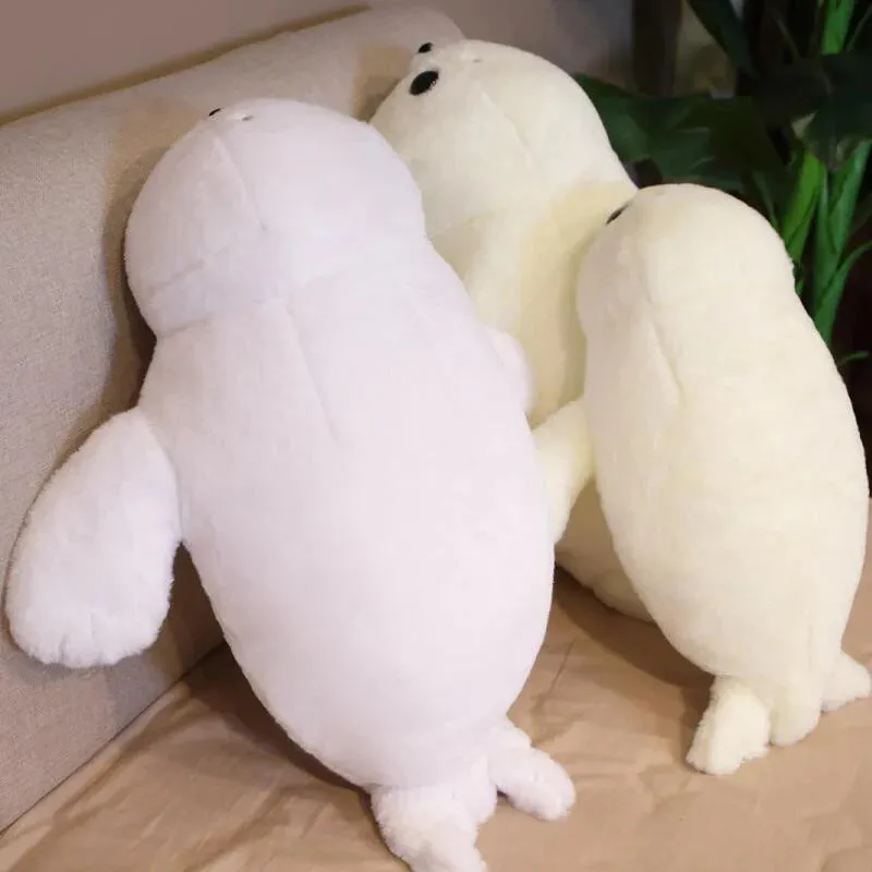 Fluffy Sleepy Kawaii Seal Stuffed Animals Plushies