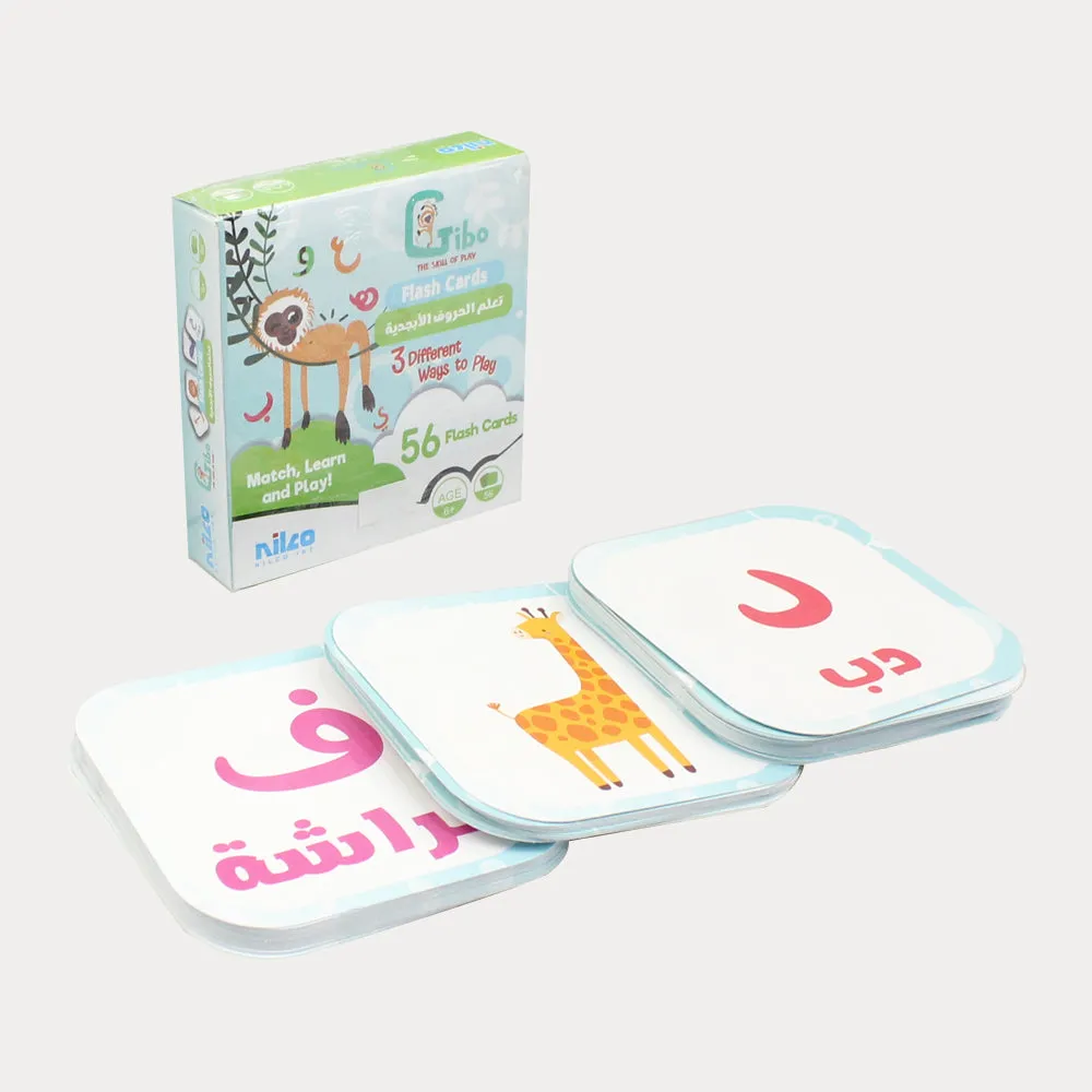 Gibo flash cards learn the Arabic Alphabet