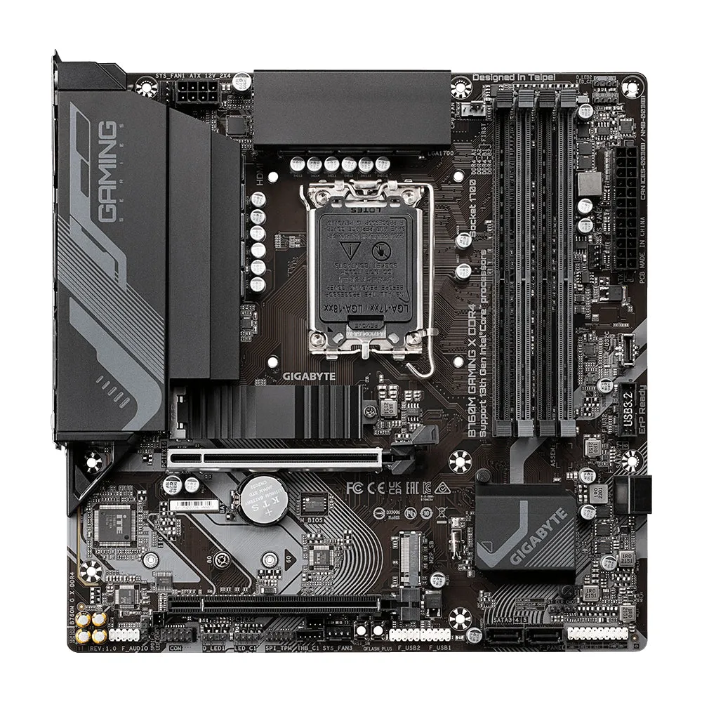 Gigabyte Mainboard B760m Gaming X Ddr4 - Micro Atx - Sockel Intel 1700 - Intel B760