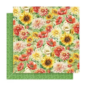 Graphic 45 Season To Celebrate Double-Sided Cardstock 12"x 12" - Summer Floral