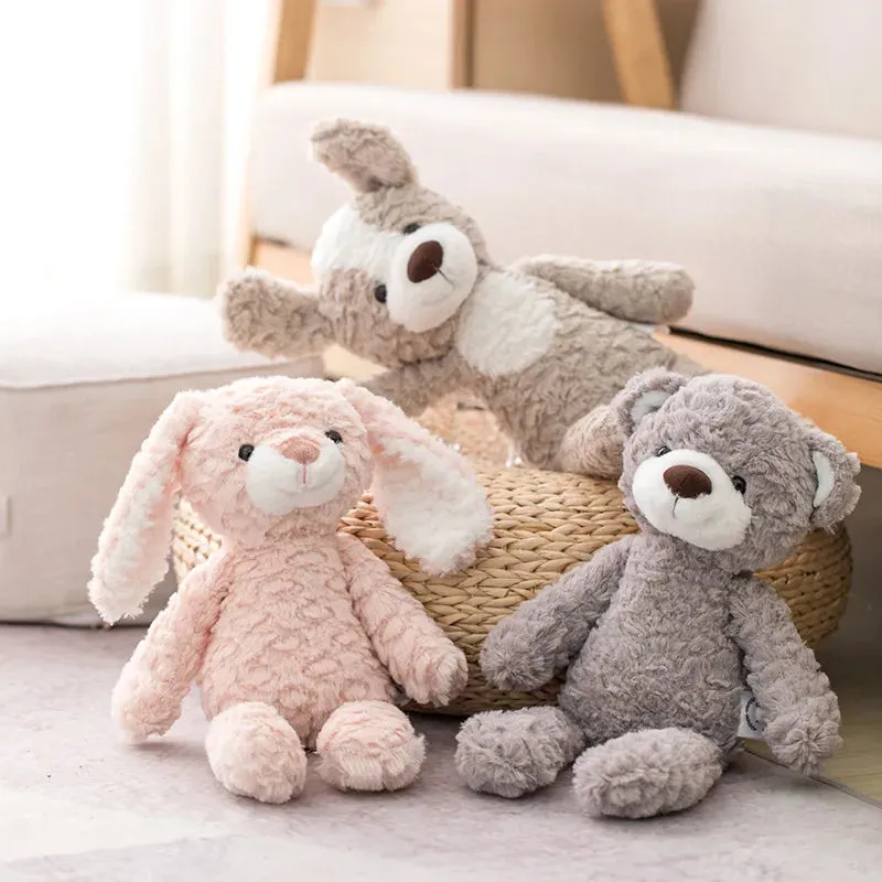 High Quality Soft Long Legs Bunny, Bear, Dog, Elephant, Unicorn - Cute Stuffed Cartoon Animals for Kids