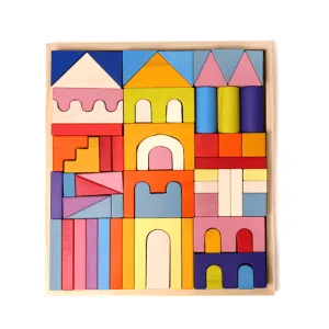 High Quality Wooden Castle Building Blocks