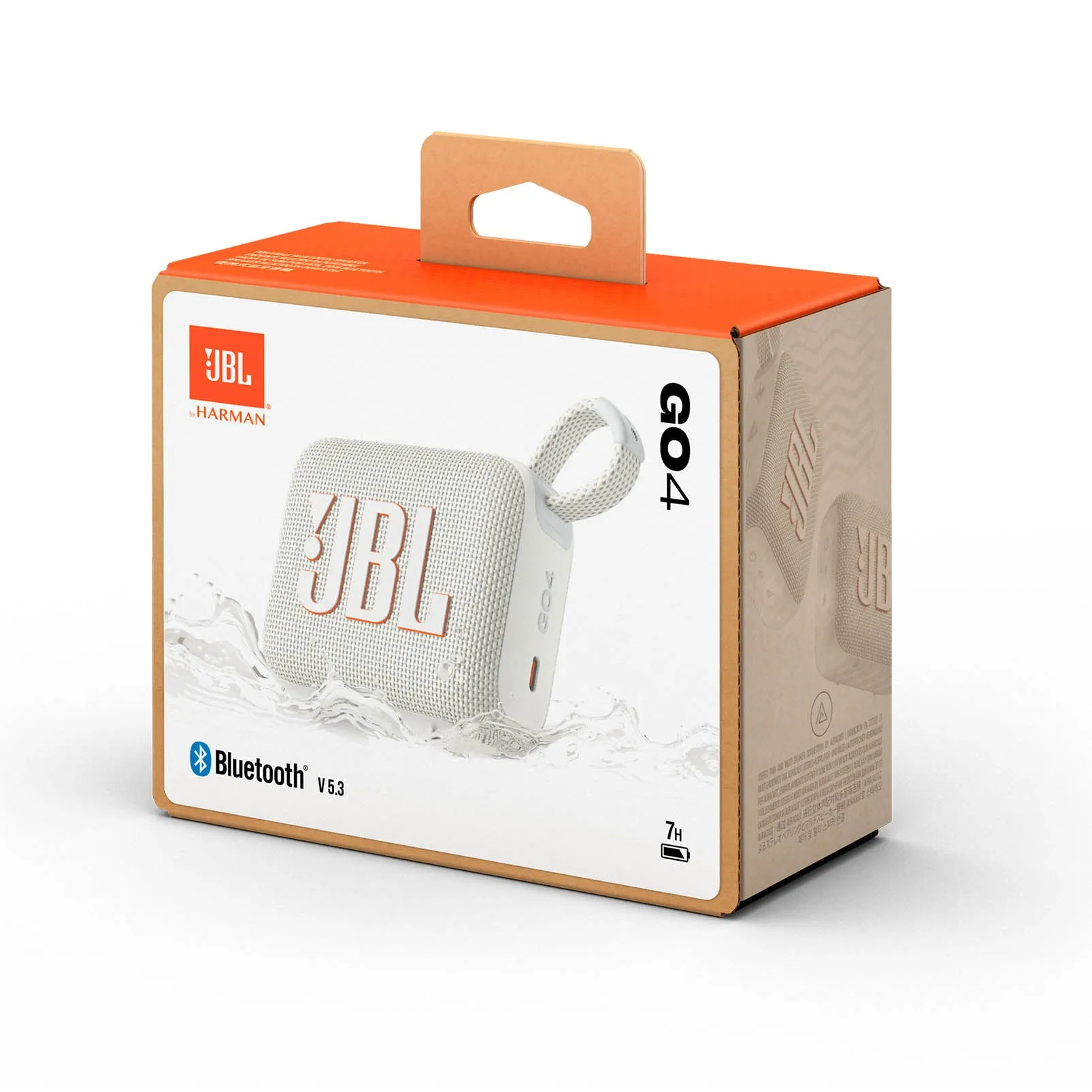 JBL Go 4 Portable Bluetooth Speaker - White