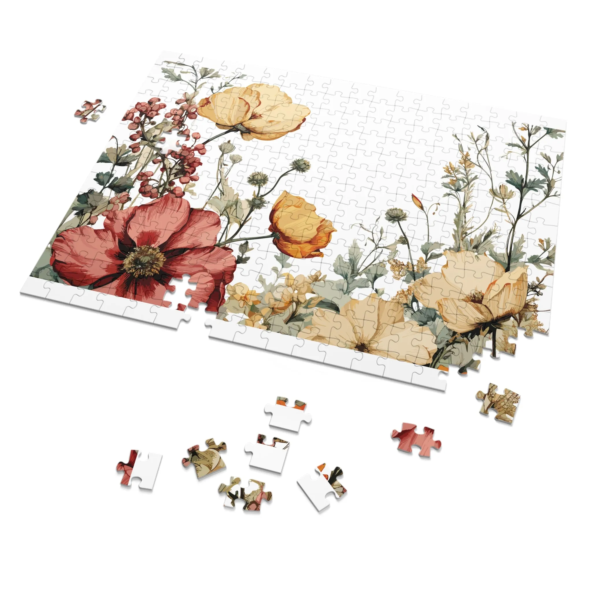 Jigsaw Puzzle, Floral, Personalised/Non-Personalised (30, 110, 252, 500,1000-Piece)