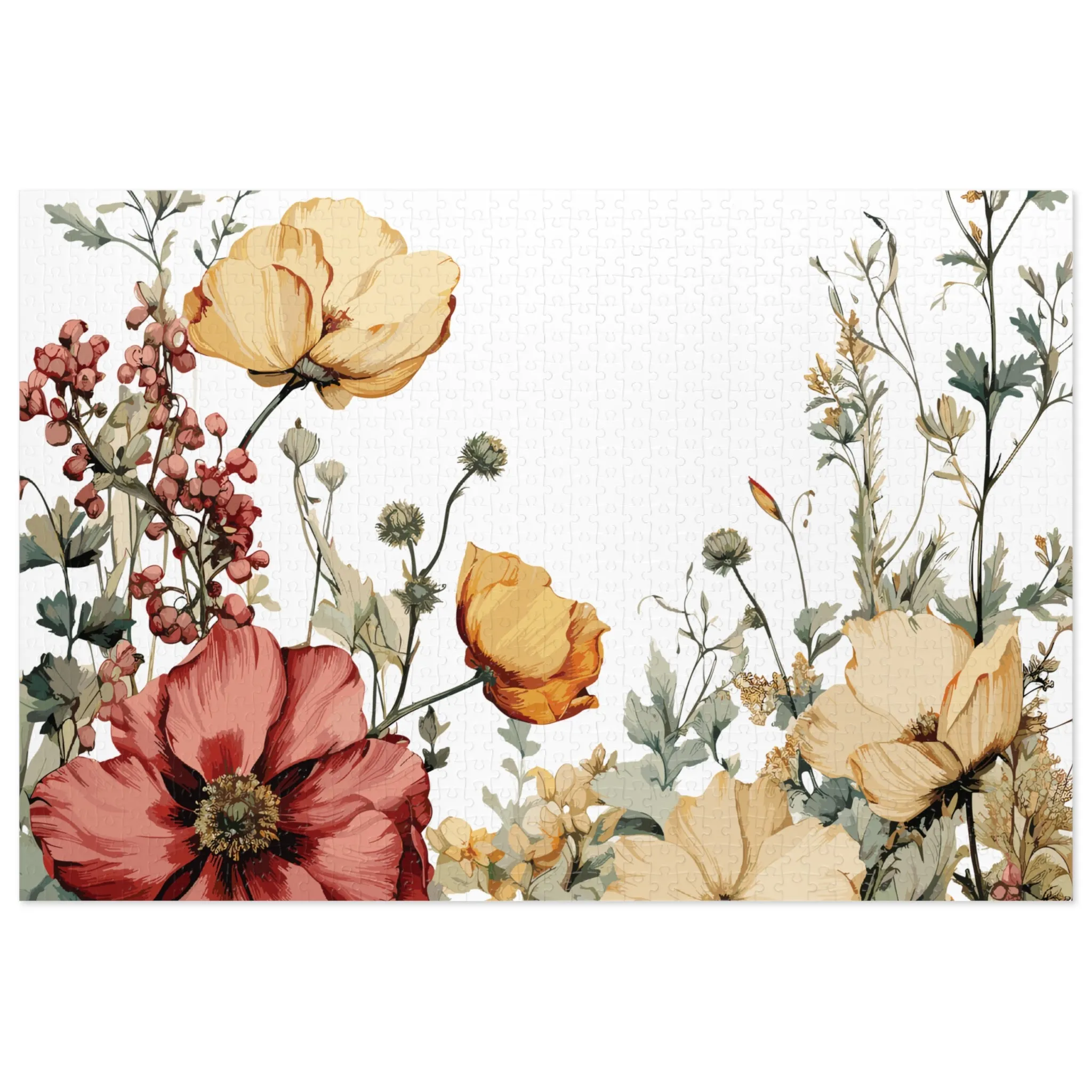 Jigsaw Puzzle, Floral, Personalised/Non-Personalised (30, 110, 252, 500,1000-Piece)