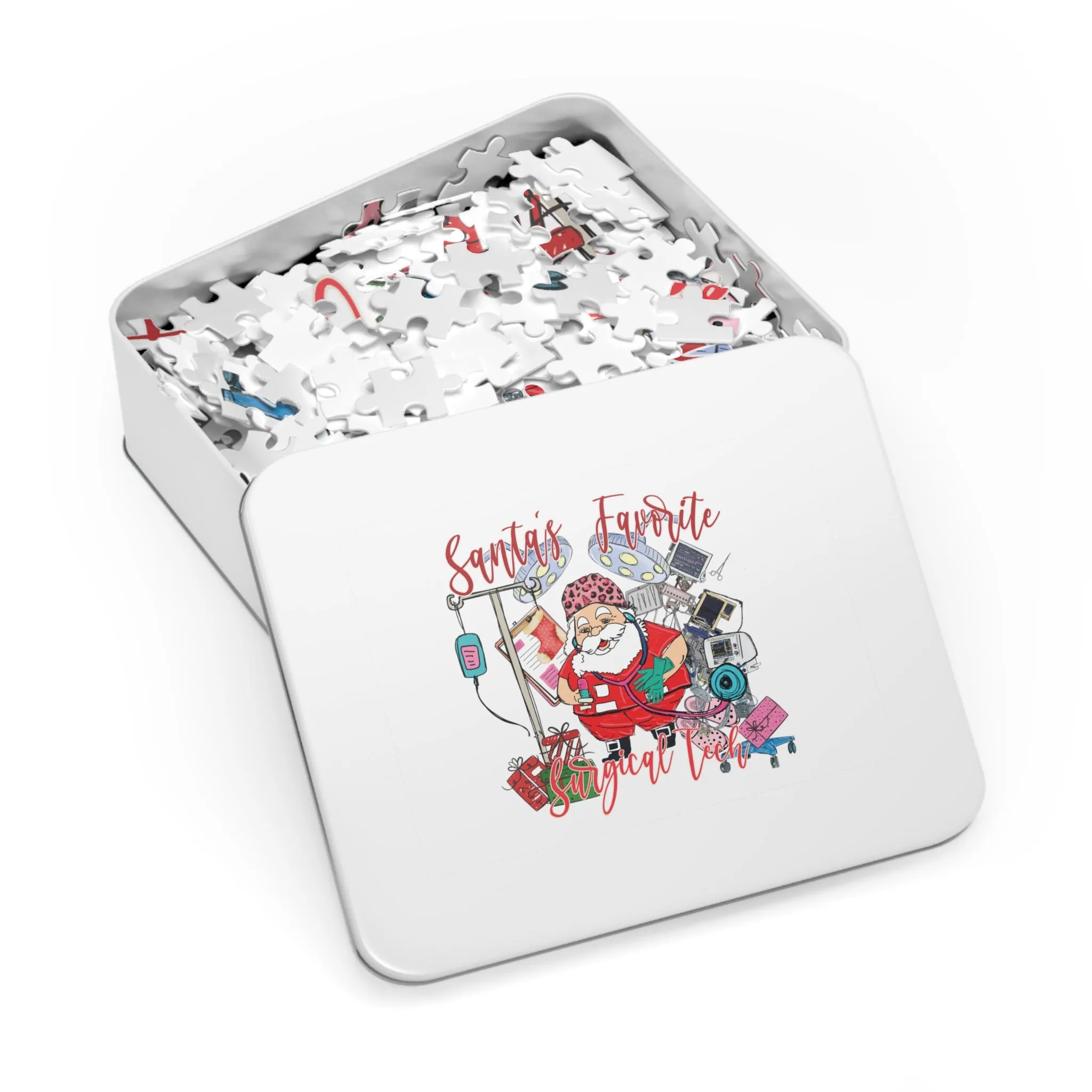 Jigsaw Puzzle, Santa's Favorite Surgical Tech, Personalised/Non-Personalised (30, 110, 252, 500,1000-Piece)