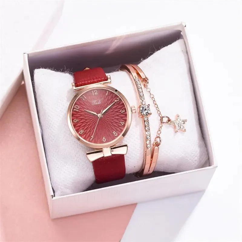 Luxury Quartz Bracelet Watch Set: Stylish Timepieces for Women - Elegant & Functional - Buy Now!