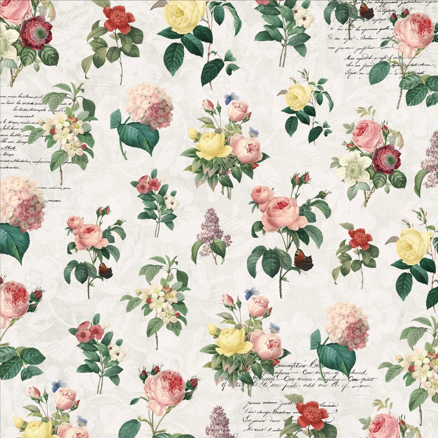 Memory Place  - Asuka Studio  Double-Sided Paper Pack A4 12 pack  Floral Tapestry*