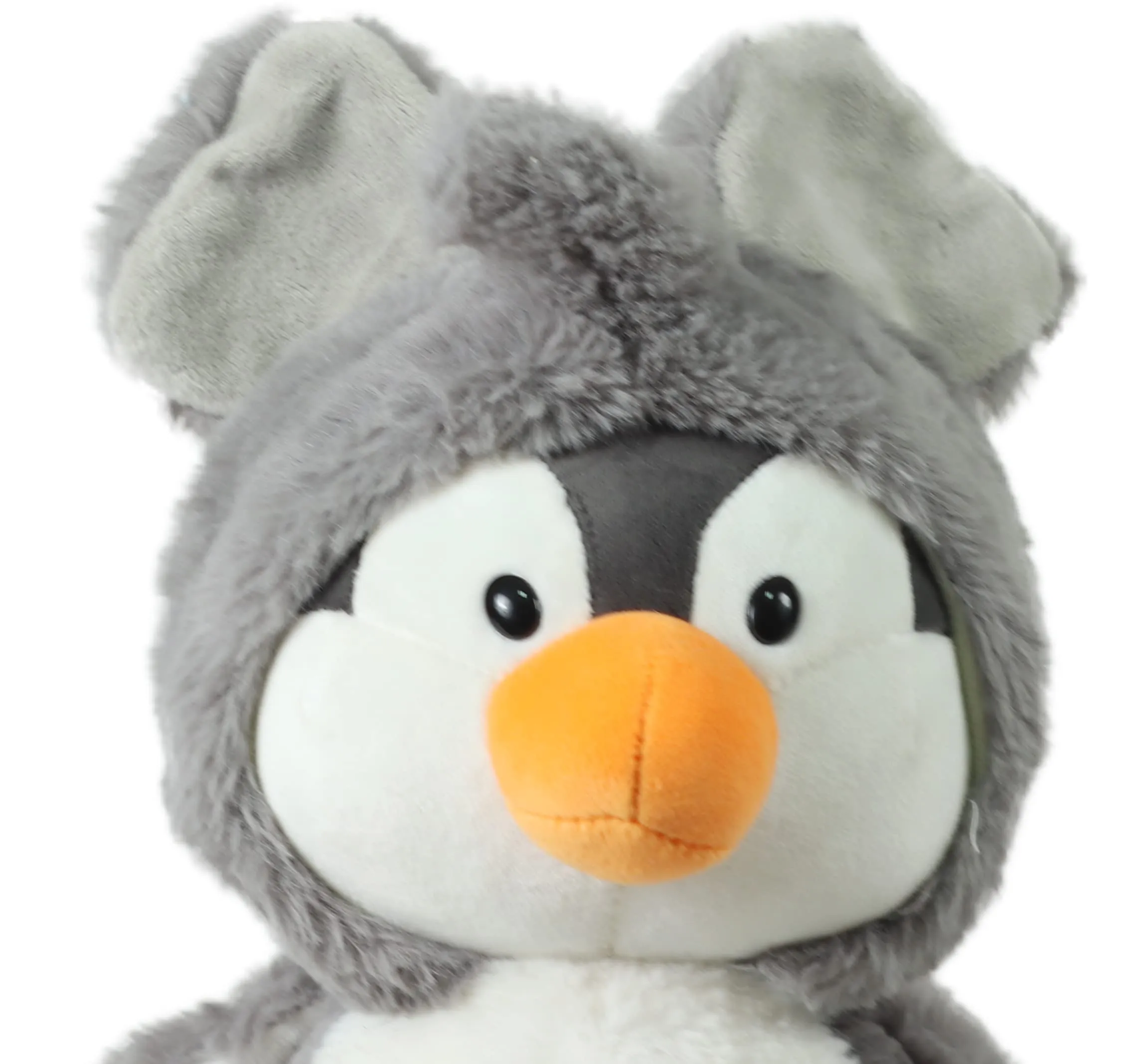 Mirada Cute Grey Penguin Soft Toy for Girls/Kids | Huggable Hoodie Penguin Soft Toy | Stuffed Plush Animal | Ideal for Birthdays & Special Occasions - 25cm