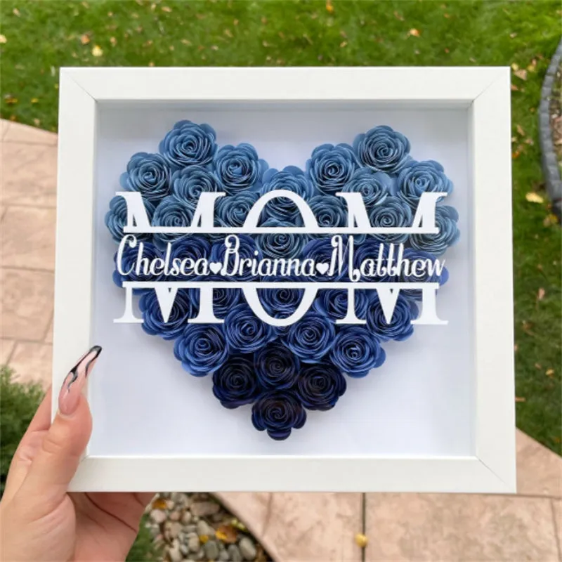 Mom Eternal Flower Photo Frame（Buy 1 Get 1Necklace）