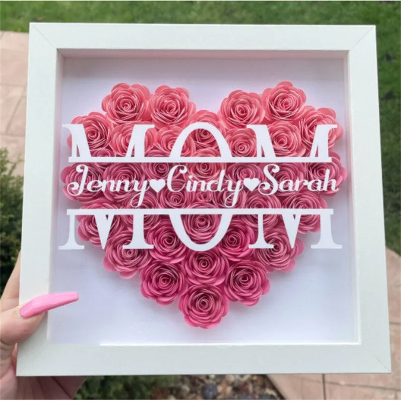 Mom Eternal Flower Photo Frame（Buy 1 Get 1Necklace）