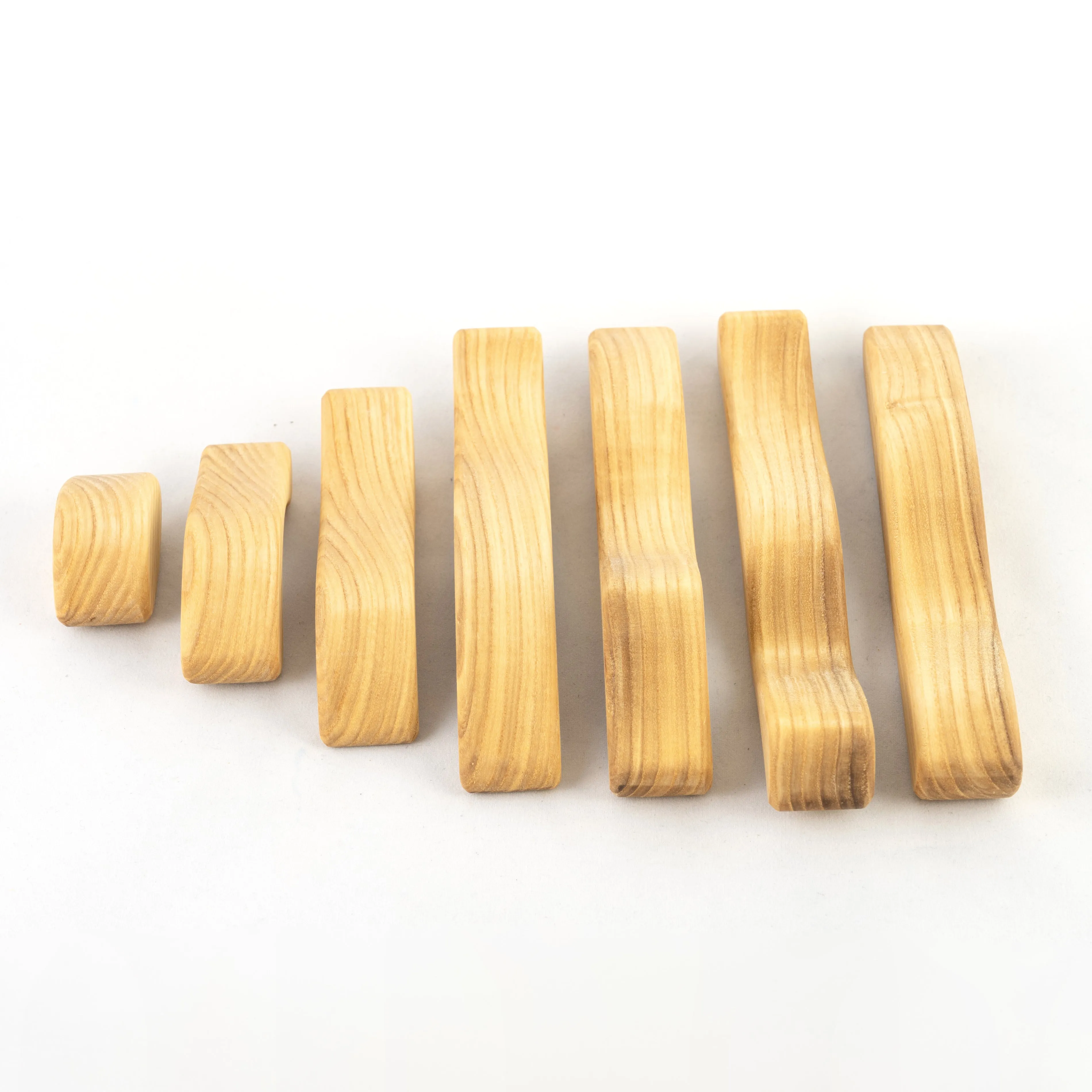 Natural Waves Wooden Sculptural Blocks Stacker Puzzle