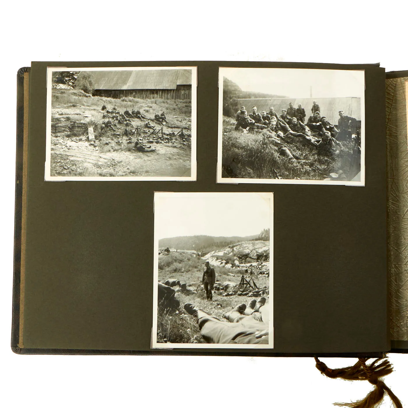 Original German WWII Heer Army “In Memory of My Service” Personal Photo Album - 91 Photos