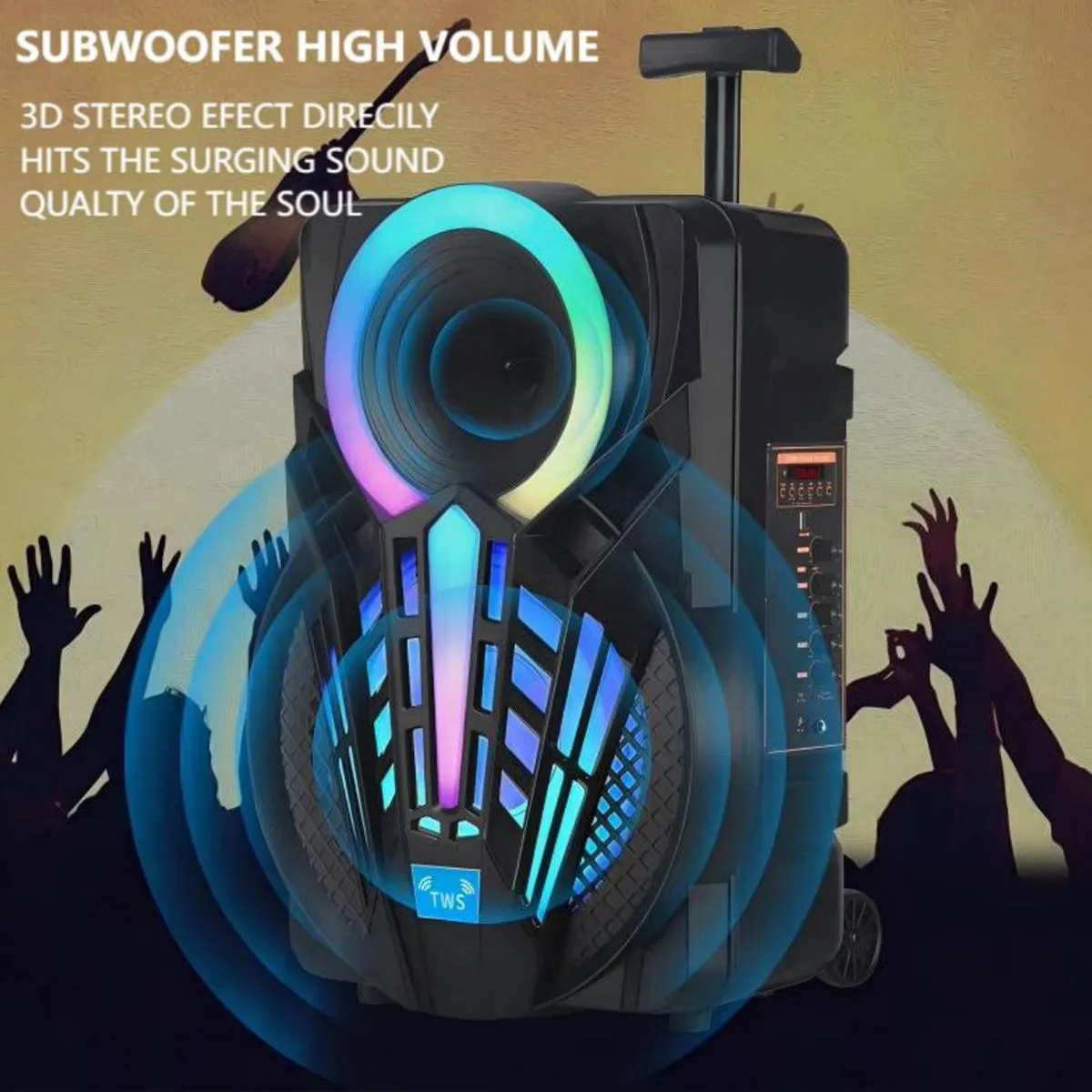 P08 200W Outdoor Bluetooth Karaoke Speaker with Mic