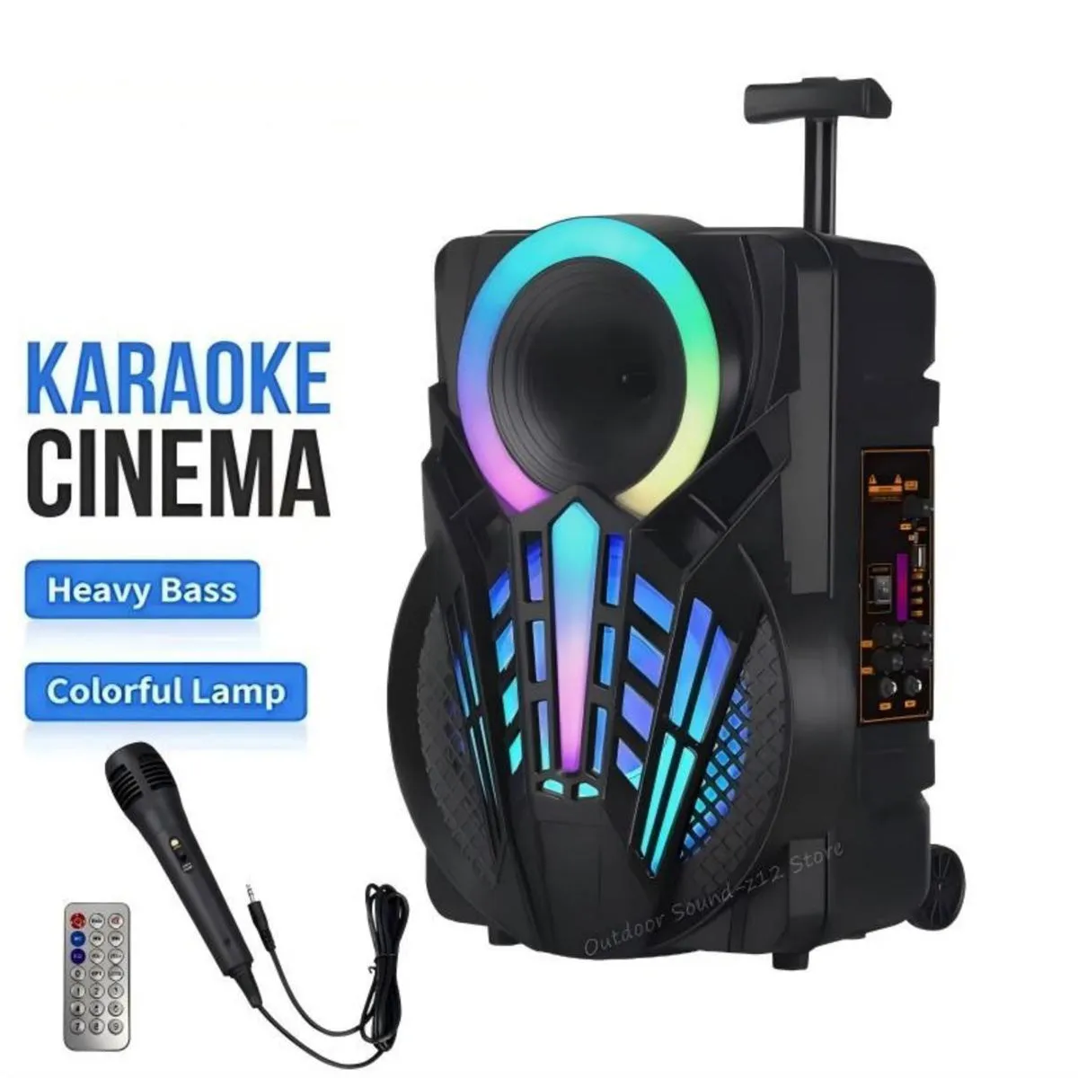 P08 200W Outdoor Bluetooth Karaoke Speaker with Mic