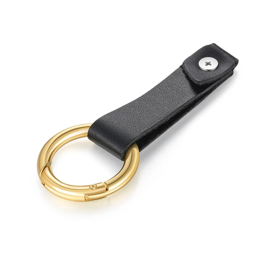 Personalized Gold Color Keyring Keychain